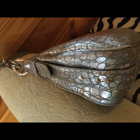 Donald Pliner silver hobo bag - Picture 3 of 8
